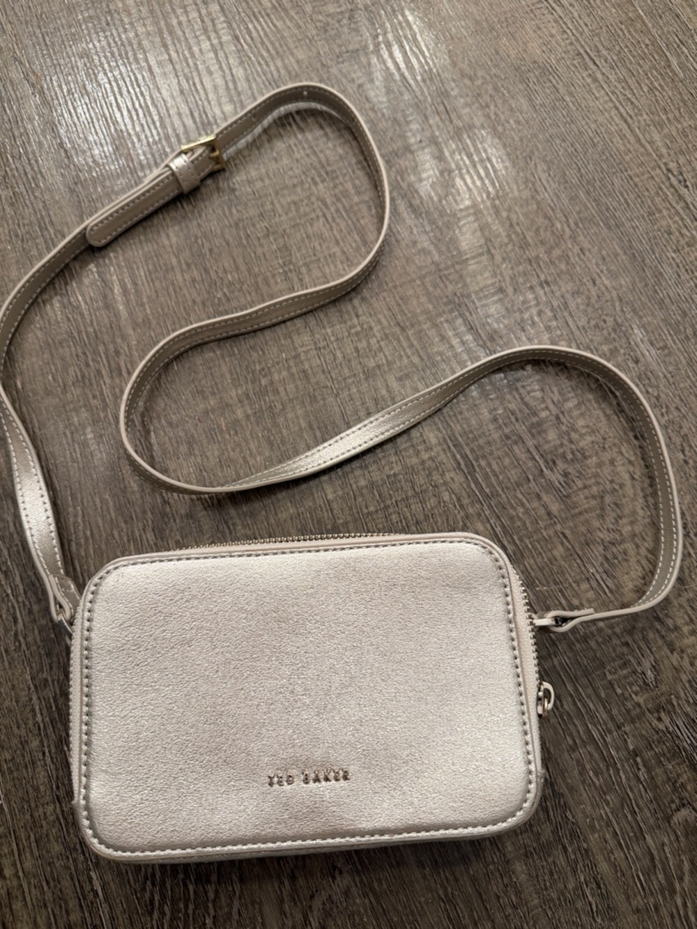 Ted Baker gold  Metallic Crossbody Purse
